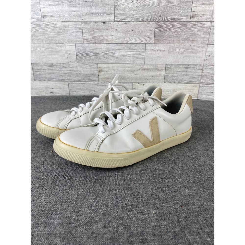 VEJA ESPLAR Low-Top LEATHER Sneakers Size 8 Sustainable Retro Design 52067931